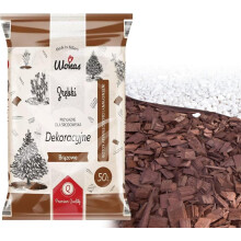 TRANS - PAL Mulch for Garden Wooden Bark Decorative Chip Coloured BROWN 50L Garden Chippings Flower Bark Wedding Landscape