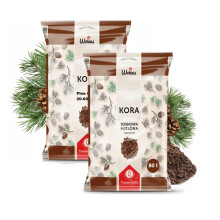 TRANS - PAL Wokas Pine Bark Mulch, 2 x 80L Bags, Natural Straw Mulch for Gardens, Slug and Snail Deterrent