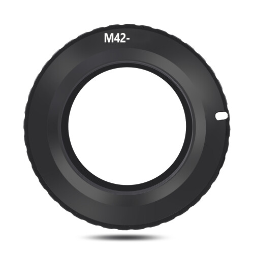 Anel adaptador elétrico M42-EOS/EF compatível com lentes M42 e câmeras com montagem Canon EOS/EF. 1