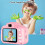Mini câmera digital infantil de alta resolução 1080P com 13 megapixels e tela IPS de 2 polegadas, compatível com meninos e meninas. 1