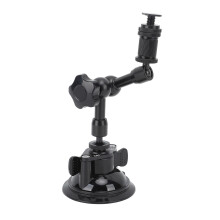 Autocamerahouder met zuignap, sterke ondersteuning, 360 universele rotatie, 8 cm basis, compatibel met statiefcamera's en actiecamera's.