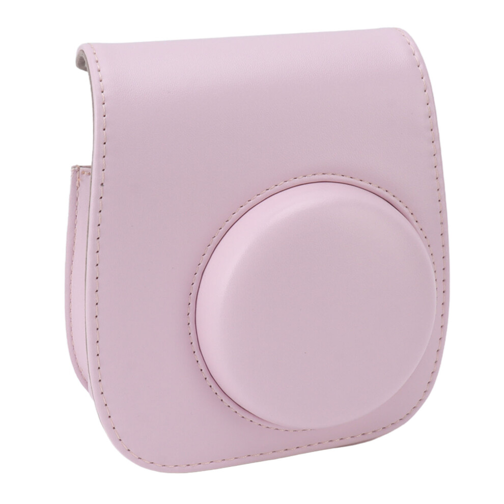 Instant Camera Bag Pu Leather Instant Camera Bag Adjustable Strap Instant Camera Case Compatible With Traveling Camping Pink 3449005255249