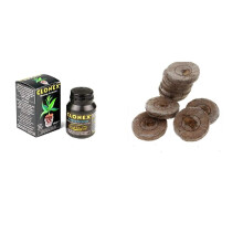 50x Jiffy Original with 41 mm for Growing Cuttings And Sowing Compost Quel-Tablet Propagation with Growth Technology Clonex Cutting and Rooting Gel