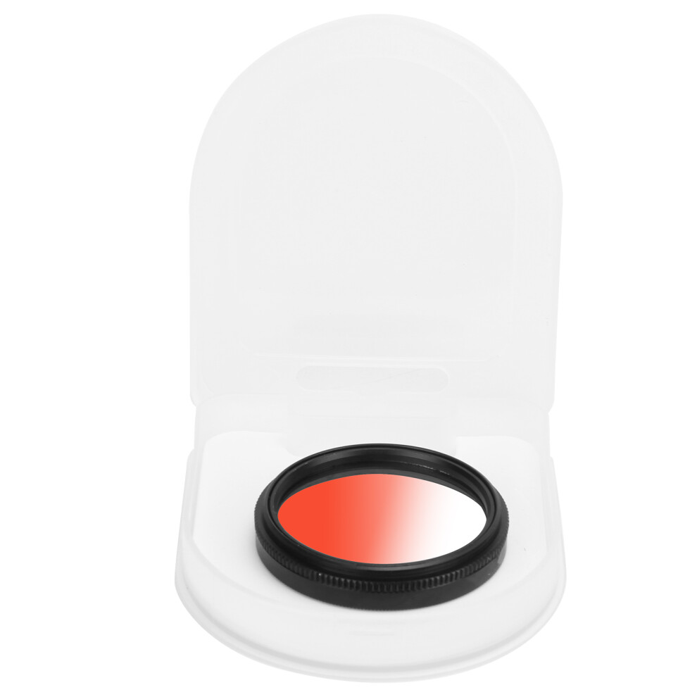 Junestar 40.5Mm Gradient Filter Multilayer Coating Waterproof Gradual Colour Lens Filter Compatible With Canon Cameragradient Red 3730053624416