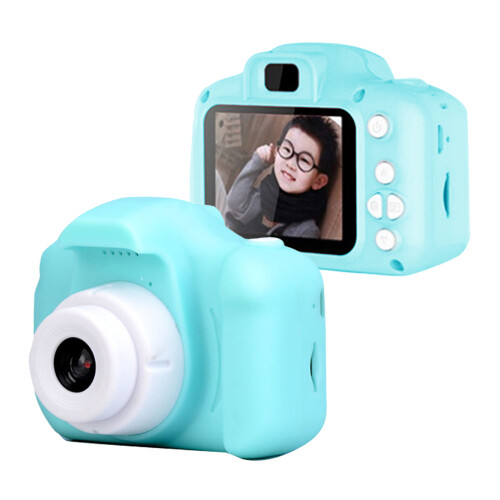 Mini câmera digital infantil de alta resolução 1080P com 13 megapixels e tela IPS de 2 polegadas, compatível com meninos e meninas. 2