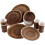 Reusable Quality Melamine Plastic Dinner Set Plates Bowls Cups 16 Piece - Brown 1