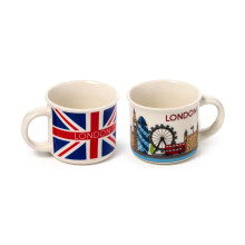 Puckator London Icons Set of 2 Porcelain Espresso Cups