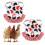 2Pcs Chicken Saddle Hen Apron Wing Feather Protector, White+Red, 22x17cm 1