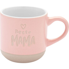 GRUSS & CO Espresso Cup with Engraving Mama | Stoneware Mug 10 cl with Gift Band | Gift for Mum, Birthday | 73933
