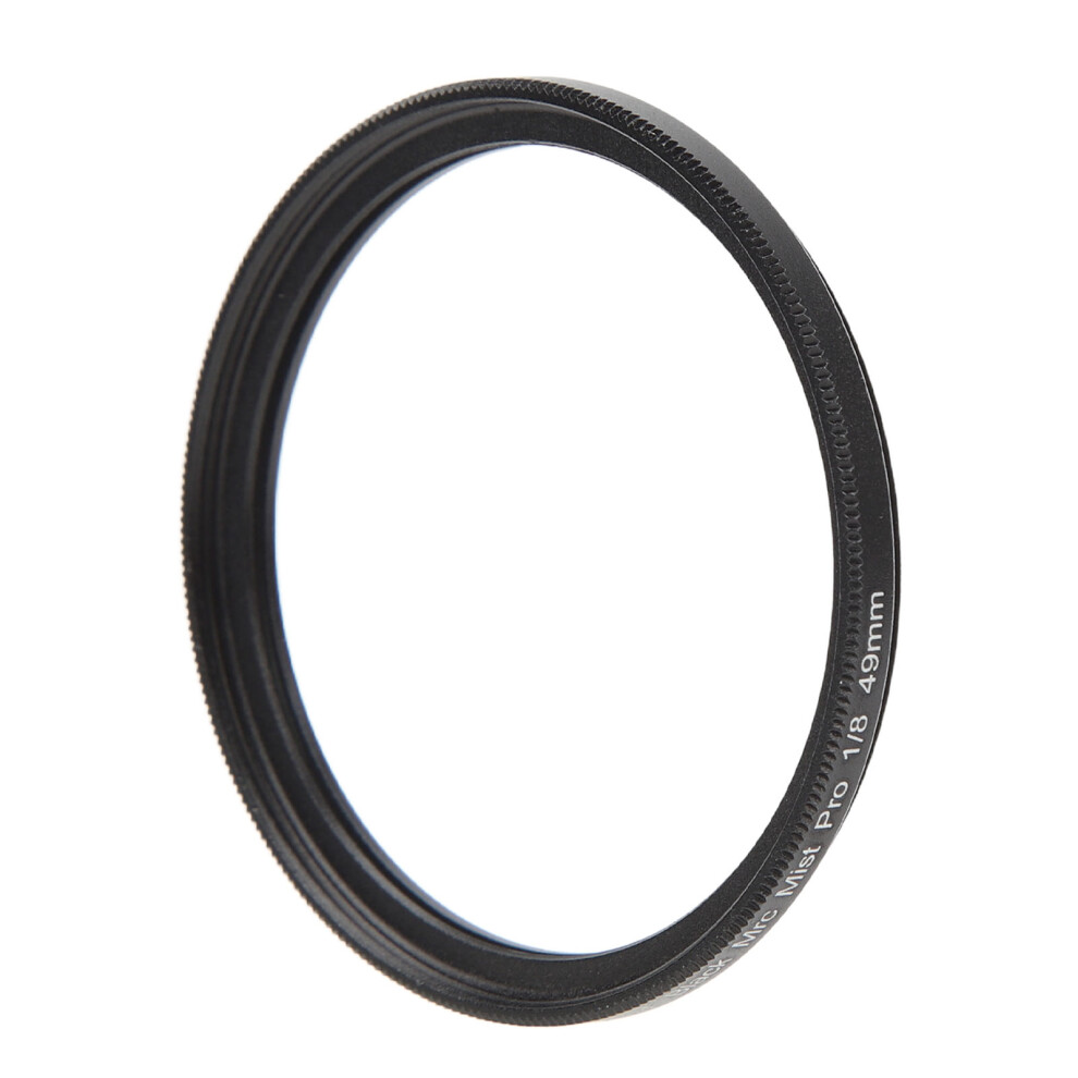 Camera Mist Filter 1/8 Soft Filter Portrait Soft Focus Filter Compatible With Video Vlog Portrait Photography 49Mm Black/Light 3153489467288