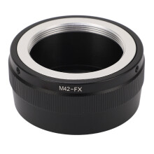 FX-lensadapter compatibel met M42-schroefdraad, aluminiumlegering, messing, M42 naar FX-cameralensconverterring, compatibel met Fujifilm.