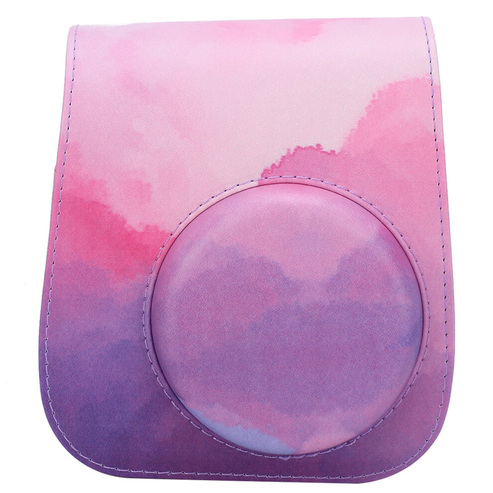 Pu Leather Camera Protection Case Bag Cover Single Shoulder Strap Compatible With Instant Camera Mini11dream Cloud 3549616714804