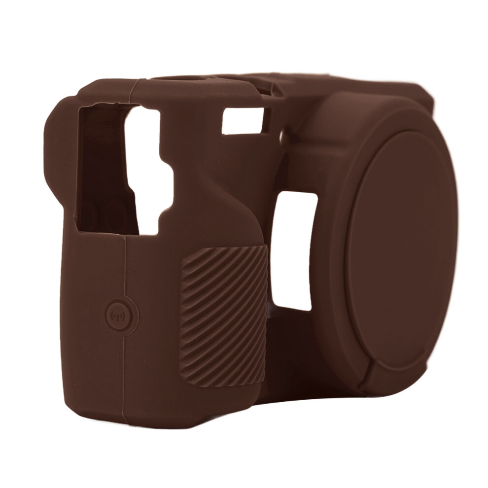 Digital Camera Skin Cover Soft Protector Silicone Anti Fingerprint Skin Friendly Digital Camera Accessory Compatible With G7x3 Coffee 3362159025219