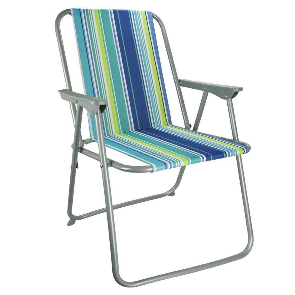 Photos - Outdoor Furniture Stripes Pattern Beach Chair Outdoor Sun Lounger Reclining Garden Camping Chair Comfortable Spring Deck Chairs Patio Folding