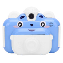 Draagbare kindercamera met eenvoudige printfunctie en 2,4 inch kleurenscherm, geschikt voor kinderen van 4 tot 11 jaar (Kidblue).