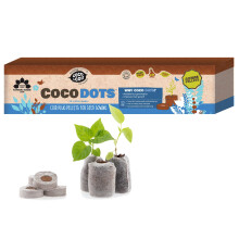 Peat-free 50 pcs Coir Pellet Compost Disks for Seeding Plug Plants & Germination | Coco & Coir Coco Dots 40mm
