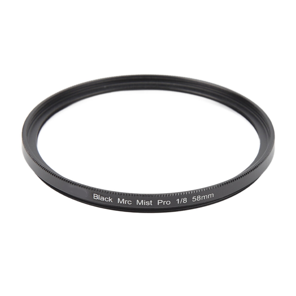 Camera Mist Filter 1/8 Soft Filter Portrait Soft Focus Filter Compatible With Video Vlog Portrait Photography 58Mm Black/Light 3126360705755