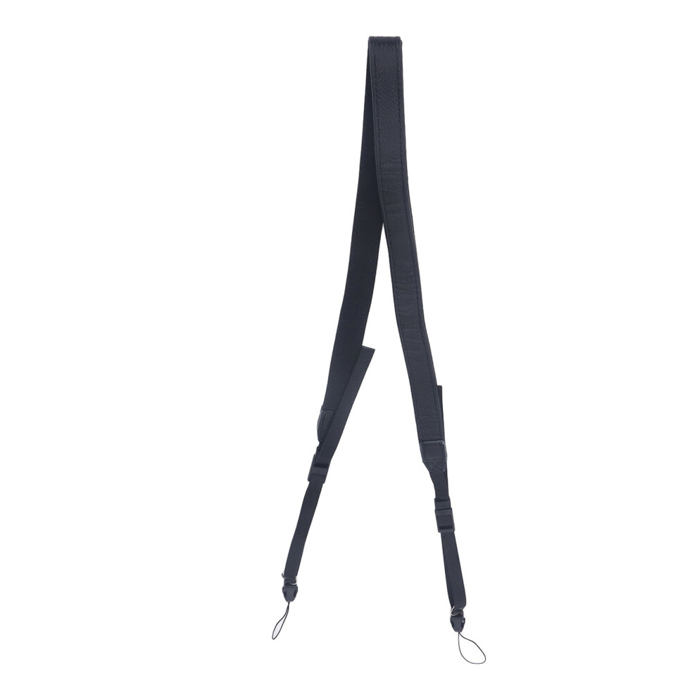 Camera Strap Simple Retro Style Length Adjustable Leather Universal Camera Neck Shoulder Belt Black 3040608564303