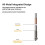 4Pcs for QIDI Plus4 Bimetal Nozzle Quick Removal Ceramic Insulation Integration 0.4mm Nozzles HighTemperature Resistance 4