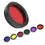 Kit com 6 filtros coloridos de 1,25 polegadas para telescópio, com estojo de armazenamento, compatível com oculares de telescópio. 3