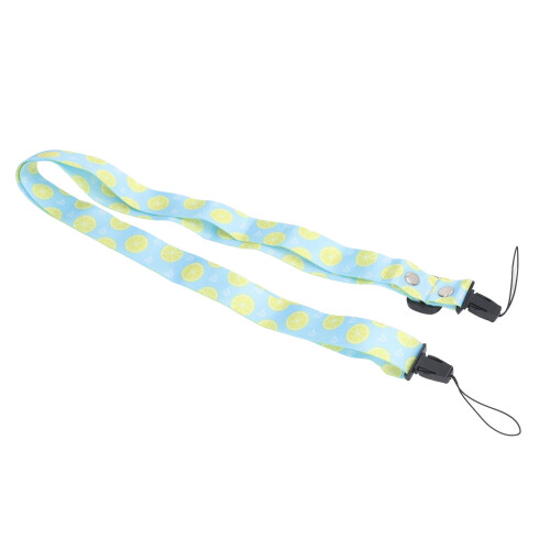 1.2m Camera Shoulder Strap Length Adjustable Multifunctional Stylish Printed Camera Belt Compatible With Instant Camera Mini12 11 8 Lemon Pattern