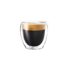 CAPACITEA Espresso Cup, Heat Resistant Double Wall Insulated Glass Coffee Cup,150ml