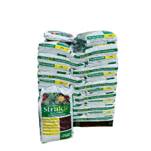 Strulch Full Pallet - 48 x 9kg Bags Mineralised Straw Mulch Garden Mulch Organic Slug Repellent for Gardens - Mulch for Garden in 9kg 100L Bags