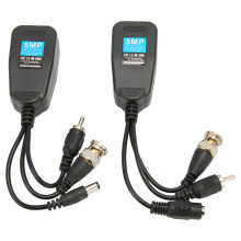 4K CVI TVI AHD Video Balun BNC Passive Video Balun Transceiver Video Baluns with Power Connector Twisted Pair Video Balun Transmitter