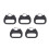 5Pieces Replacement Alloy Split Ring Triangle Rings Hook Compatible With Camera Shoulder Strap 2