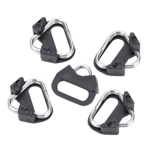 5Pieces Replacement Alloy Split Ring Triangle Rings Hook Compatible With Camera Shoulder Strap 2