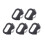 5Pieces Replacement Alloy Split Ring Triangle Rings Hook Compatible With Camera Shoulder Strap 4