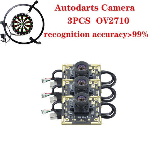 Lot de 3 Objectifs OV2710 à 100 Degrés pour Module Caméra Du Système de Pointage Autodarts.Io, Module Caméra USB 2 MP 2