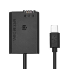 NP-FW50 dummy-batterij USB-C-koppelingadapter met Type-C-kabel voor Sony Alpha A5000 A5100 A6000 A7 A7II RX10 NEX-serie