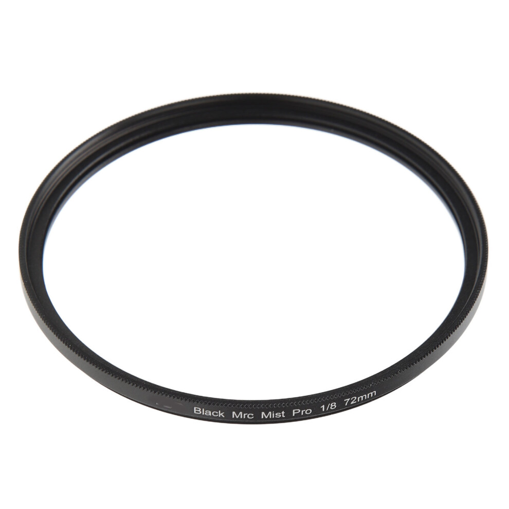 Camera Mist Filter 1/8 Soft Filter Portrait Soft Focus Filter Compatible With Video Vlog Portrait Photography 72Mm Black/Light 3104105197140