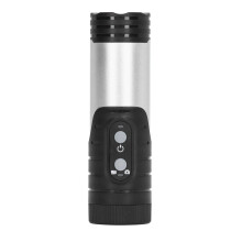 HD 1080P fietshelmcamera met wifi, zaklamp, beeldstabilisatie, waterdicht, sportcamera (DV) H68A zilver