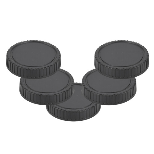 5 τεμάχια μαύρο πλαστικό προστατευτικό κάλυμμα πίσω φακού συμβατό με φακό Samsung NX 2