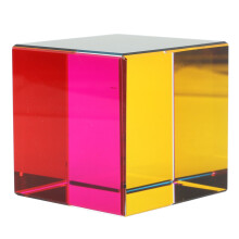 Kleurenkubus Optische Kubus met 6 Zijden Optische Kubus Prisma Compatibel met Tafeldecoraties Educatief Speelgoed Natuurkunde Speelgoed 50mm