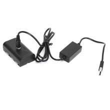 5-5,5V USB-drivekabel, mobiele voeding, DC-koppeling, NP-F550 dummybatterij, compatibel met monitorinvullicht