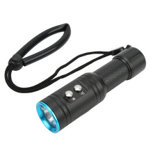 Linterna de buceo SFL03 de aleación de aluminio con láser verde, resistente al agua IPX8 y enfoque automático.