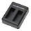 Caricabatterie doppio per action camera con porta USB Type-C e Micro USB, compatibile con action camera. 1