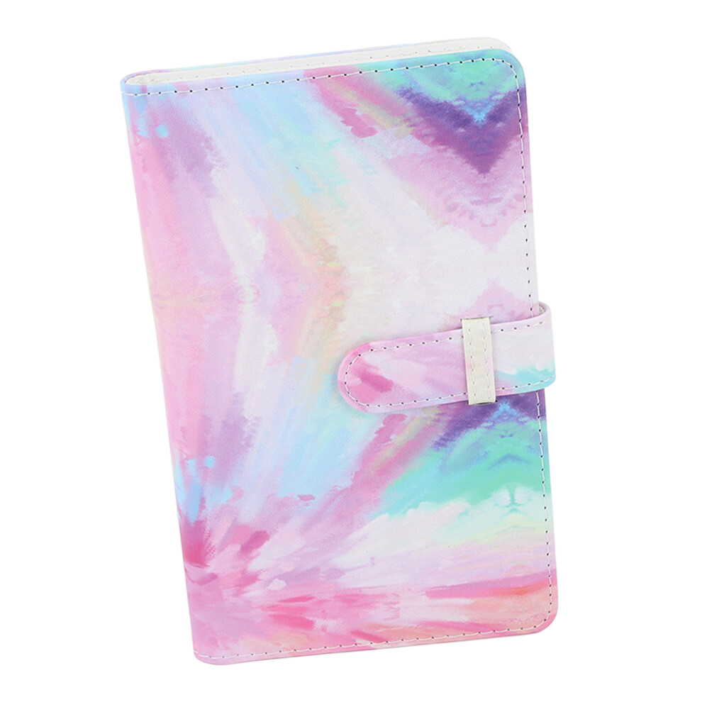 96 Pockets 3In Photo Album Large Capacity Multifunction Card Collection Album Compatible Withmini 12 11 Tie Dye Pink 3352600597365