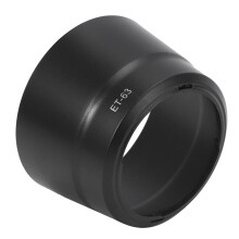 ET63 Gegenlichtblende mit Kamerahalterung, Kunststoff, schwarz, passend für STM EFS 55250mm f45.6 IS Objektive