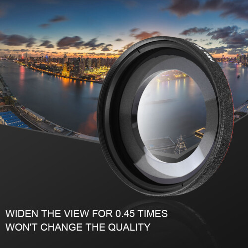 ZOMEI 0.45X Optical Glass Ultra Slim Wide Angle Filter Accessory Compatible With DSLR (55mm) 2