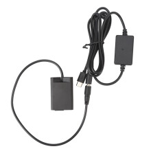 EN EL25 Dummybatterij EP 5G DC-koppeling Dummybatterij met Type-C-voedingsadapter, compatibel met Nikon Z50, ZFC en Z30 digitale camera's
