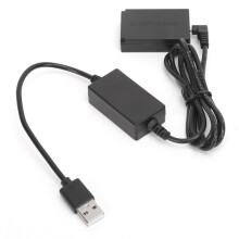 55,5V USB-drivekabel, mobiele voeding, DC-koppeling, LPE12 dummybatterij, compatibel met Canon M, M2, M10, M50 en M100