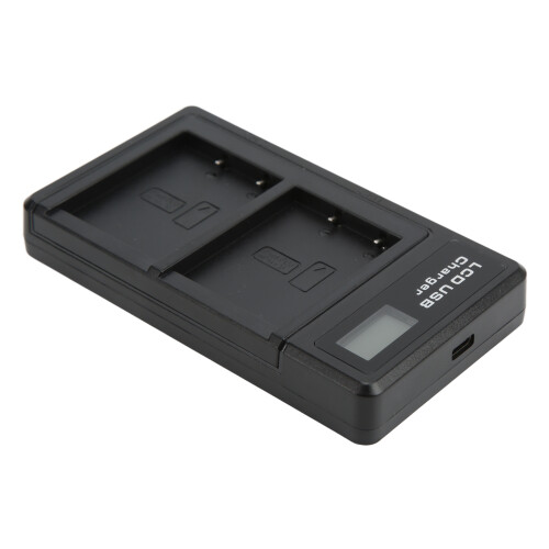 Φορτιστής USB διπλής φόρτισης μπαταρίας με οθόνη LCD συμβατός με μπαταρία Fuji NPW126