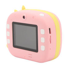 Kinderfotocamera 12MP 2,4 inch IPS-scherm Dubbele lens 8x zoom HD 1080P WiFi 800mAh Fotocamera Speelgoed Geschikt voor meisjes en jongens Roze