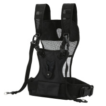 Dubbele camerariem van duurzaam nylon, compatibel met tafel, ademend, verstelbaar, multi-carrier borstharnas