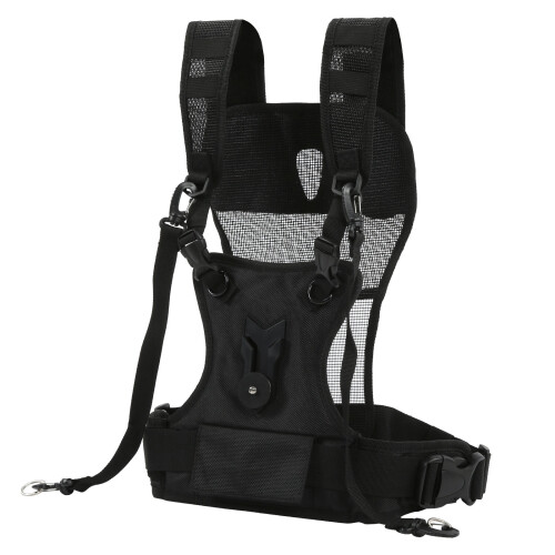 Dual Camera Strap Nylon Durable ComCompatible Withtable Breathable Adjustable Multi Carrier Chest Harness