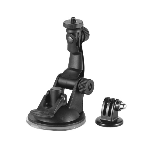 Action Camera Accessories Car Suction Cup Mount + Tripod Adapter Compatible With   7/6/5/4  /YI 2